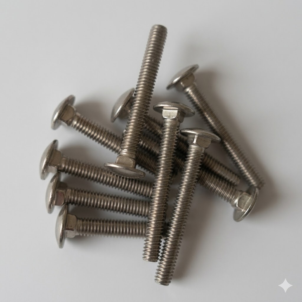 Round Head Square Neck Bolt, 5/16"-18 x 2-1/2" (Steel)