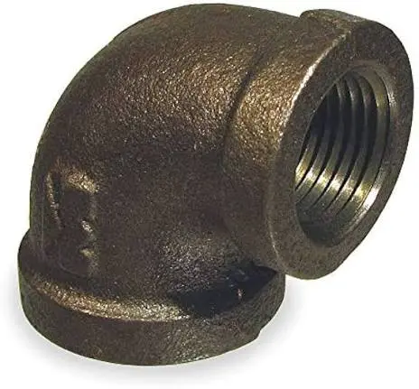3/4" FNPT x 90-Degree Pipe Fitting Elbow (Steel)