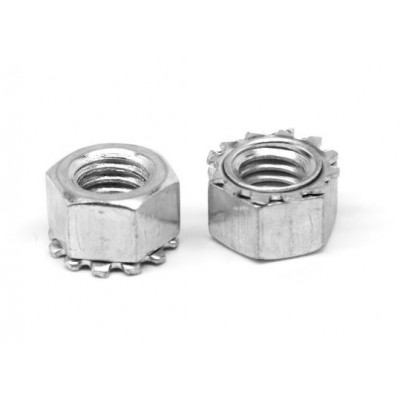 Nylon-Insert Locking Hex Nut (1/4"-20 Steel)