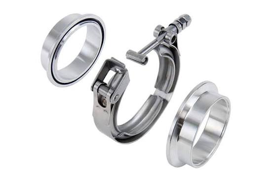 Large Main Outer Clamp Band Assembly Kit (PFA-Coated Steel)